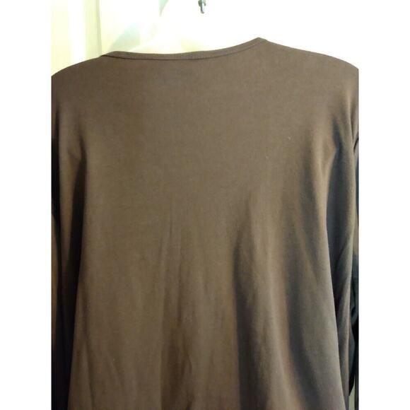 Quacker Factory Cardigan Over Tank Brown Sequined 1 Pc. Looks Like 2 Sz 3X - Picture 7 of 10